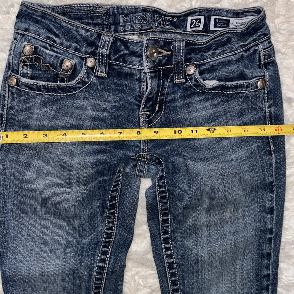 Miss Me Sunny ☀️ Low-Rise Skinny Jeans, Size 26 - Picture 10 of 16